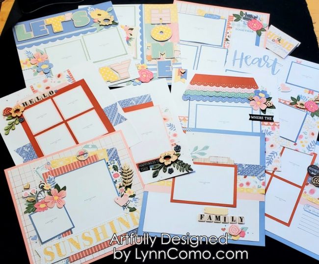 Happiness Lives Here scrapbooking