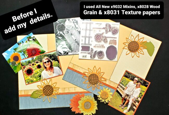 Sunflowers Scrapbooking
