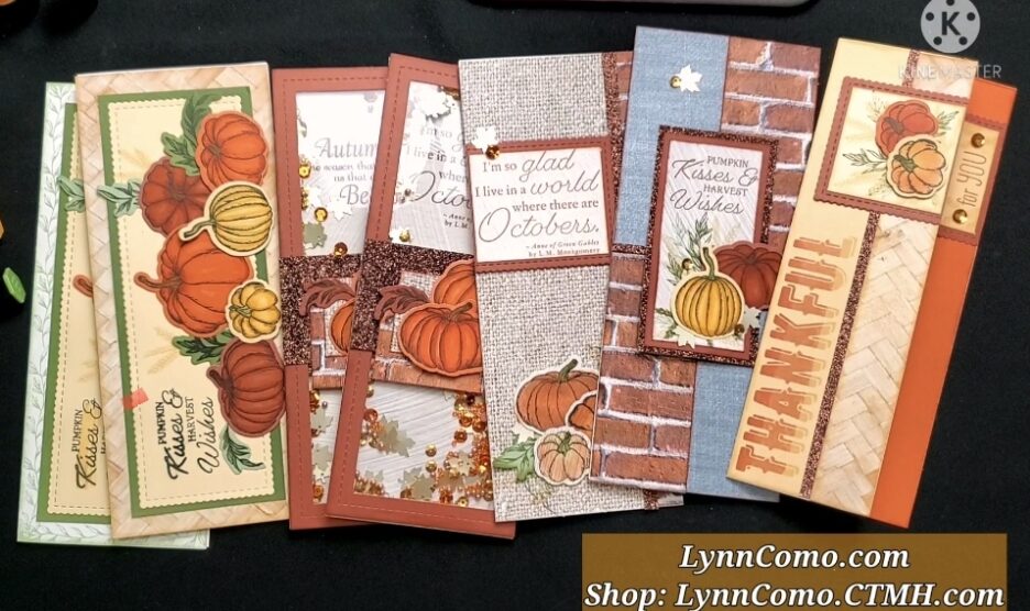 Autumn Slimline Cards