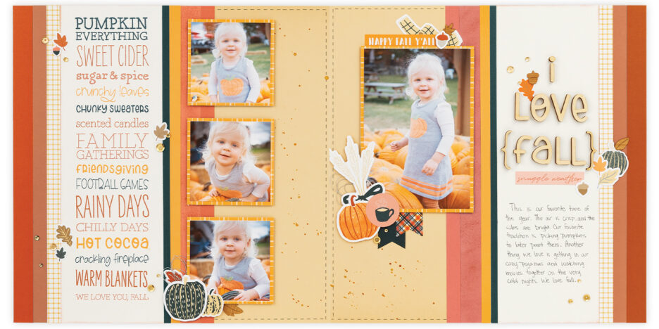 We Love Fall Layout