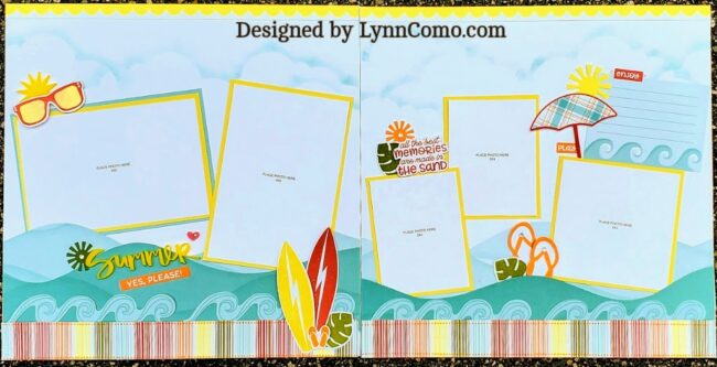 Summer Vibes scrapbooking