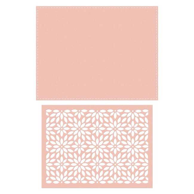 Z4652 Stitched Card Front & Background thin cut