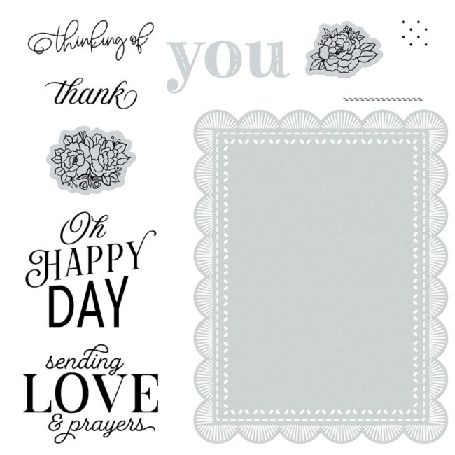 Cherish Lace Frame Thin Cut