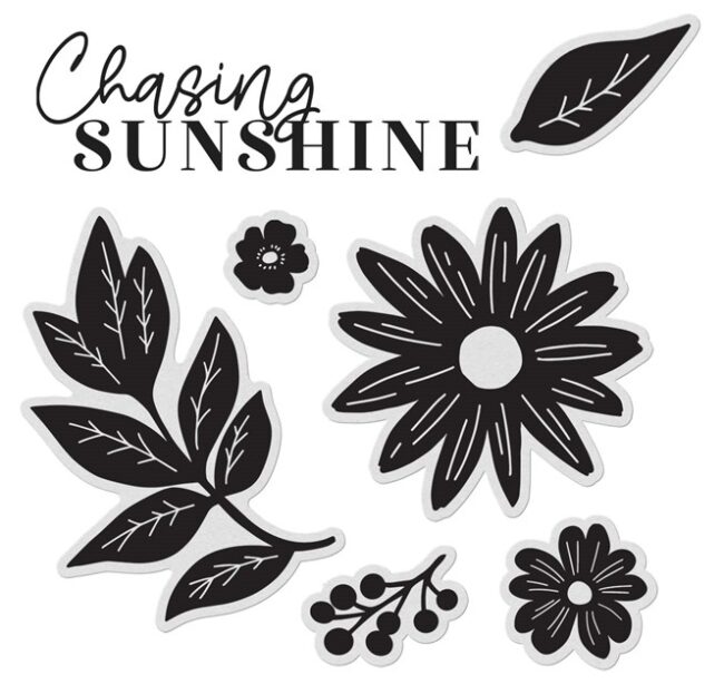 Z4669 Chasing Sunshine Stamp + Thin Cut