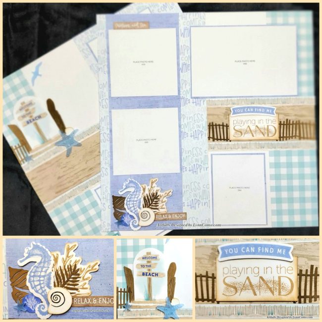 G1283 Cape Cod Scrapbooking Layout 4
