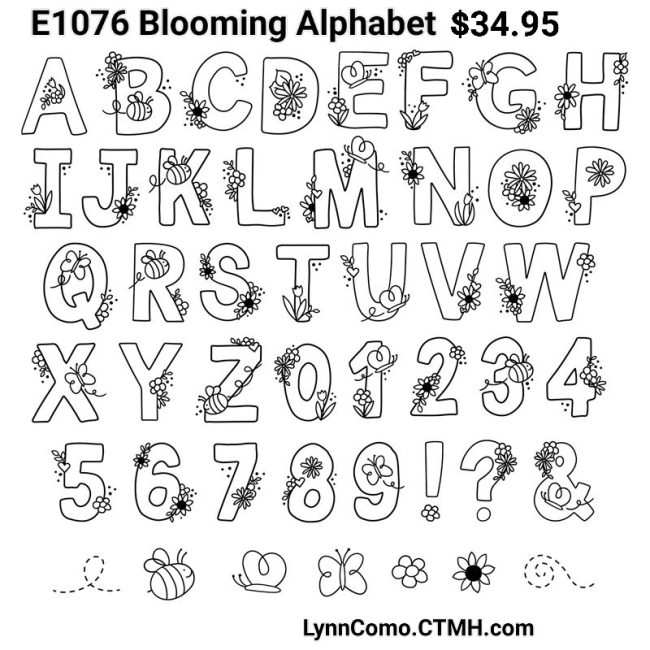 E1076 Blooming Alphabet Set