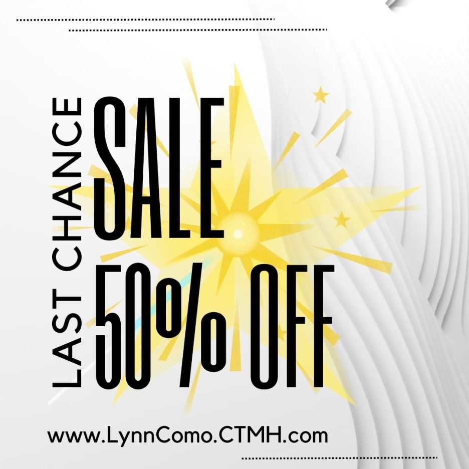 Last Chance Sale 50% off