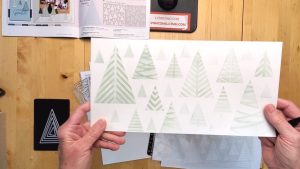 Triangle Trees Stencil