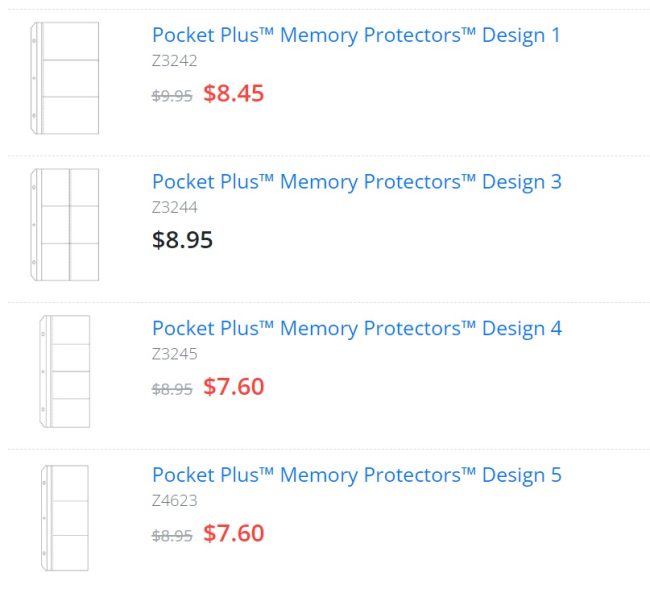 Pocket Plus Memory Protectors
